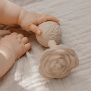 Hochet de dentition - Rose beige