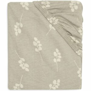 Drap housse en jersey - Twig Olive Green  (60 x 120 cm)