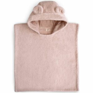 Poncho ourson 1-3 ans - Rose