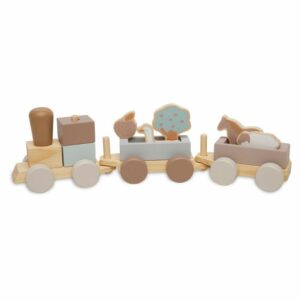 Train de construction en bois - Farm